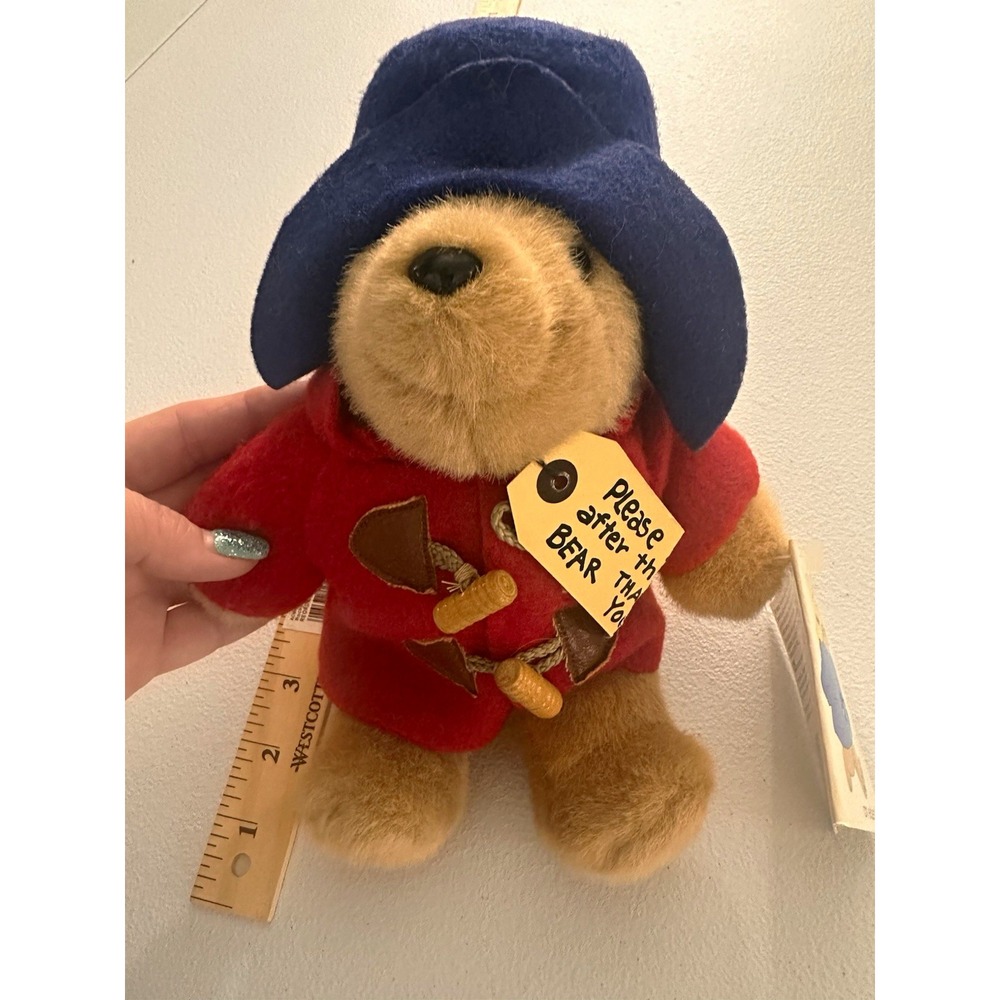 Eden Paddington Bear Plush 10in Red Coat Blue Hat Vintage 1996 MPN 32821